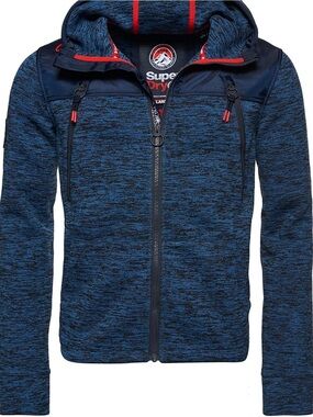 Superdry Blue Hooded Zip Jacket Men’s Large